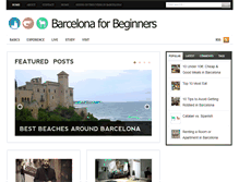Tablet Screenshot of barcelonaforbeginners.com